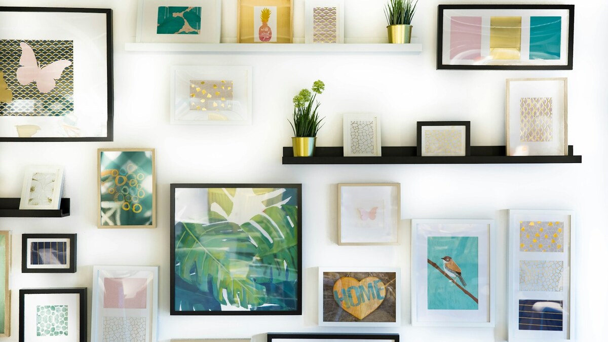 Idées DIY home decor sur une table de loisirs créatifs pour décorer sa maison